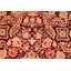Tapis beige / rouge à motif oriental en laine noué à la main 6 pi 2 po x 9 pi 2 po Pangburn