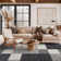 Akieba Geometric Tufted Gray/Black/Ivory Non-Slip Rubberback Area Rug