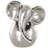 Cole And Grey Ceramic Glossy Elephant Decorative Sculpture-1613839048