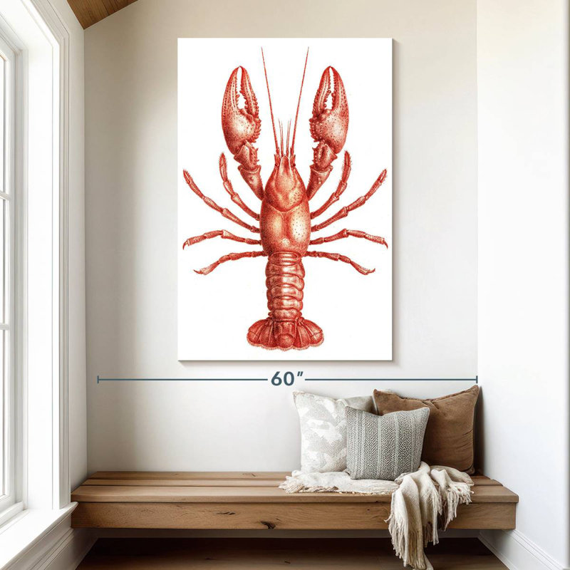 Brampt Vintage Crawfish, 51" H x 34" W