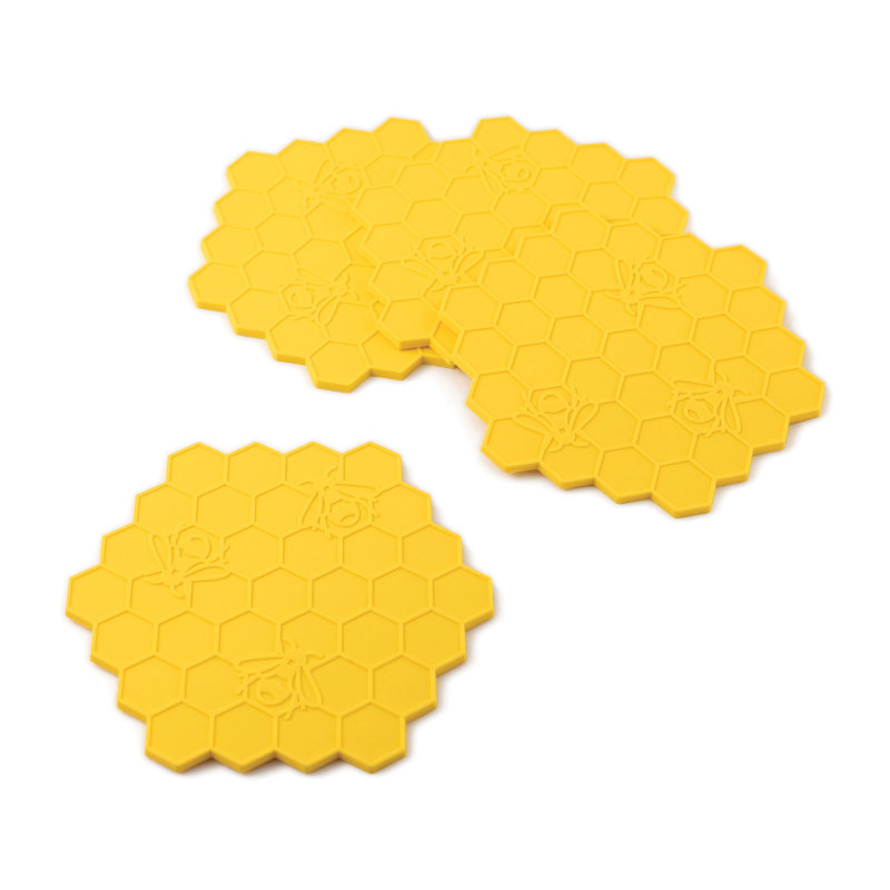 Silicone 4 Piece Coaster Set