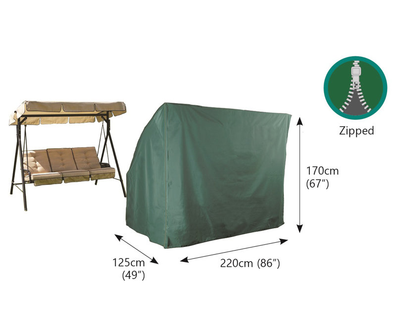 Outdoor Swing Seat Cover, 67" H x 86" W x 49" D