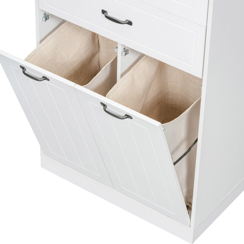 Armoire de salle de bain blanche avec deux lavabos. Fabrication, peint. Tablette réglable pour une utilisation polyvalente. Portes et tiroirs différents, surface peinte. Rangement personnalisable. Organisation personnalisée