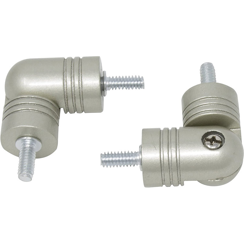 Meriville Hinged Elbow Connector, 2 pcs, 1", Pewter