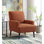 Chaise Palos Ebern Designs en 8077 et espresso