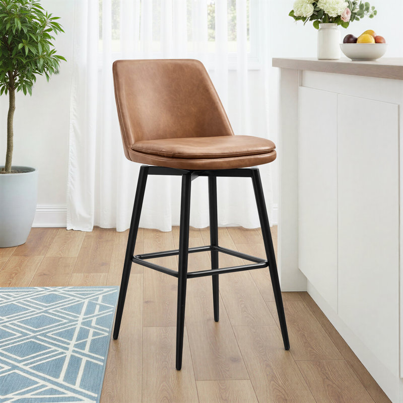 Tabouret Betzalel, Tabouret de bar (siège d’une hauteur de 30 po), Brun