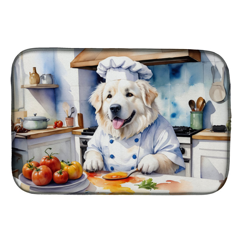 Great Pyrenees The Chef Dish Drying Mat