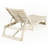 Curtis Outdoor Acacia Wood Chaise Lounge with Table-528246044