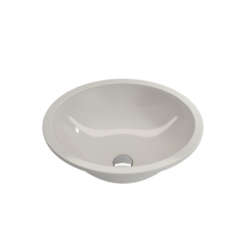 Parma 22.4'' L Bathroom Sink, Biscuit
