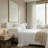 4 Pieces Queen Cotton Sheet Set,Grey+White