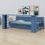 Lit de jour avec bureau amovible, tiroirs de rangement et table d'appoint hydraulique-1490872181-1490872137