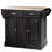 Kitchen Island With Storage, Rolling Kitchen Serving Cart With Rubber Wood Top, Towel Rack, Spice Rack, Storage Drawer And Cabinet-87461186