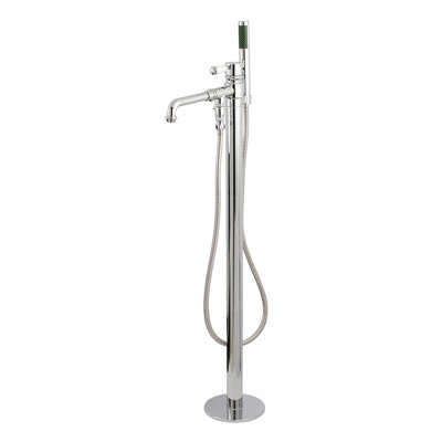 Kingston Brass Paris Single-Handle 1-Hole Freestanding Tub Faucet with Hand Shower