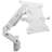 White Pneumatic Arm Single Laptop Wall Mount