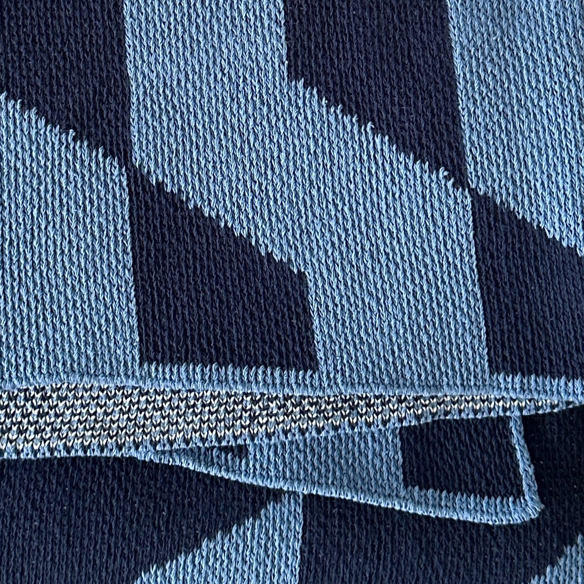 Zagg Knit Throw Blanket, Blue