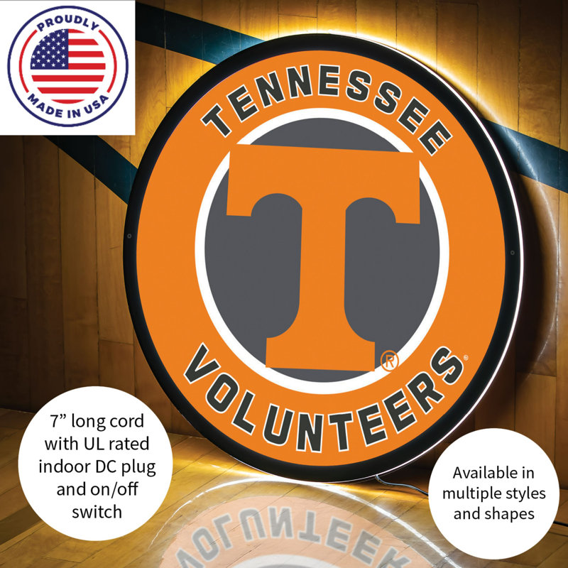 Enseigne murale 23 "NCAA Team, NCAA Tennessee
