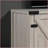 TV Furniture Salma Dusty Gray 58” Wide Farmhouse TV Stand with 2 Cabinets &amp; Shelves | Grey | TV Size Ranges-1354280293