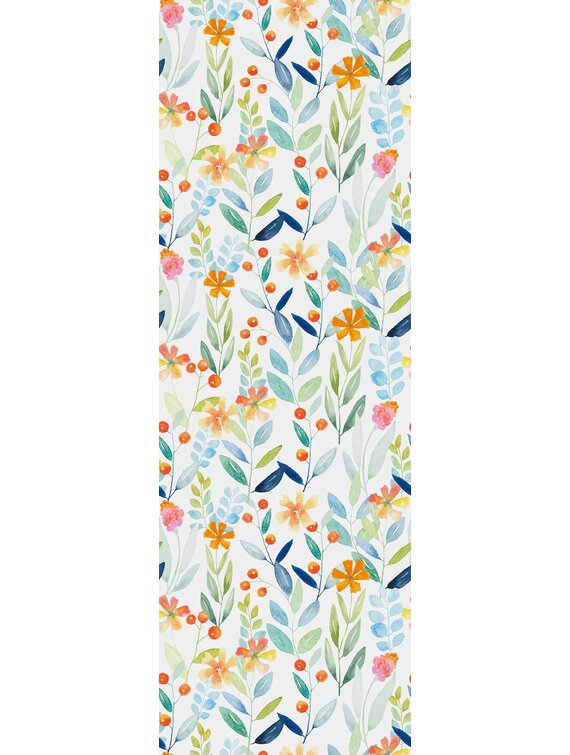 Harriet Bee Bagwell Peel & Stick Floral Roll | Wayfair