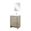 Ensemble de meuble-lavabo simple l 24 po x P 20 po, miroir 18 po et robinet Lafarre-113109534-113109536