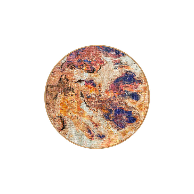 Tapis Agrima avec envers antidérapant, Rond 4 pi