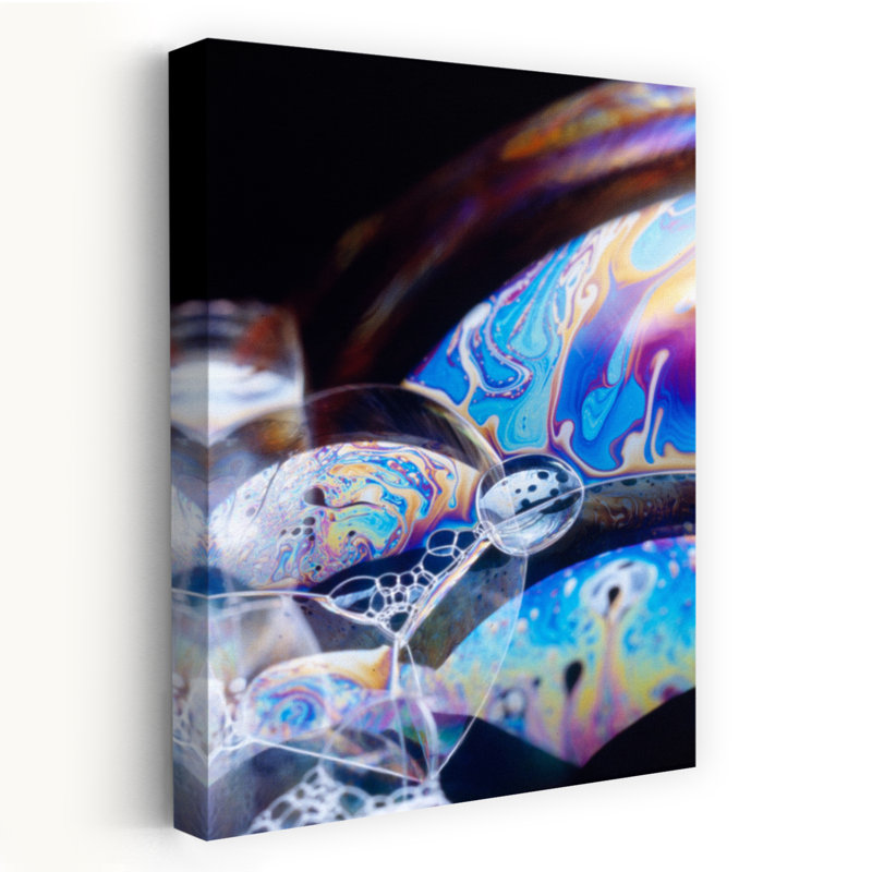 Soap Bubbles Abstract Contemporary Art, 48" H x 32" W