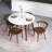 Datto 4 - Person Solid Wood Top Four Leg Base Dining Set-2065547228
