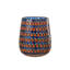 21 cm H Glass Tabletop Hurricane Holder with Candle Included
