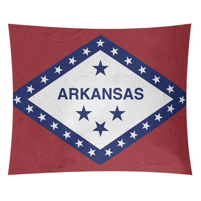 Tapisserie drapeau arkansas Enrik, H 91 po x l 107,5 po, Intérieur