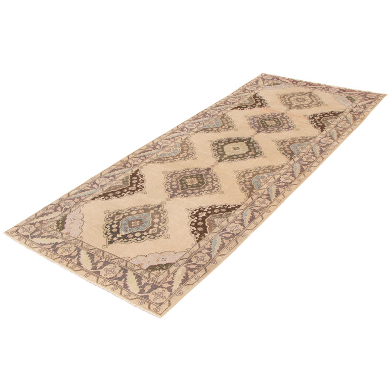 Tapis kaki clair rétro Anadol 4 pi 10 po x 12 pi 6 po