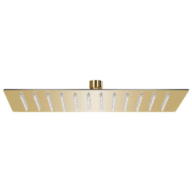 Upslope Rain Fixed Shower Head, Gold