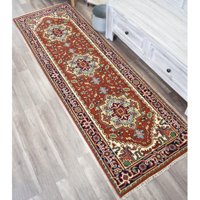 Royal Heriz Transitional Burgundy Area Rug