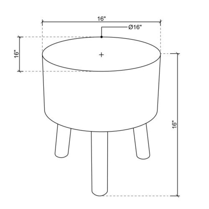 Tabouret d'appoint Lemelle