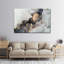 Éclaboussure noire et dorée sur toile-68960976