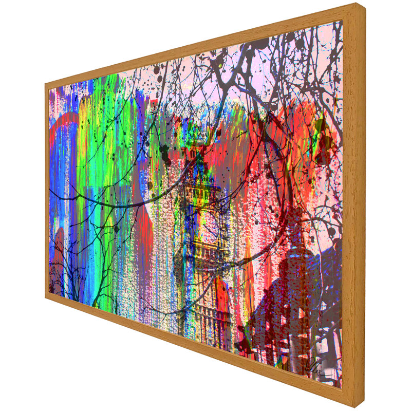 Single Picture Frame Print, 41cm H x 61cm W x 4cm D, Oak