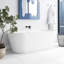 67" Freestanding Soaking Acrylic Bathtub
