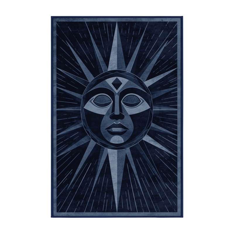 Tapis gris moelleux doux à motif géométrique d'inspiration mondiale, 5 x 7