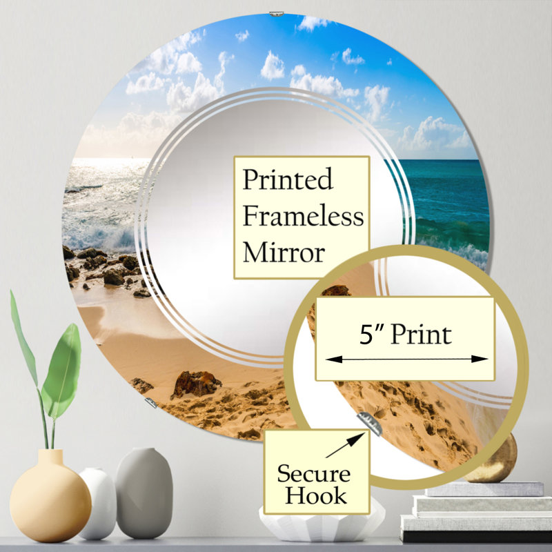 Miroir de salle de bain sans cadre, 24 po x 24 po