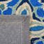 Tapis bleu crocheté à la main Childers-22211958