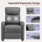Rocker Recliner Sofa, Massage Couch, Glider Chair with Footrest & High Back