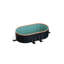La piscine pliante en PVC de 2,1 M (non gonflable) se baigne et se refroidit en été, convient au patio extérieur-123948474