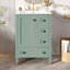 18,3 po x 24 po x 34 po - Panneau de fibres à densité moyenne - 1 pièce - Vert clair - 24 po de largeur x 18,30 po de profondeur x 34 po de hauteur - Meuble-lavabo