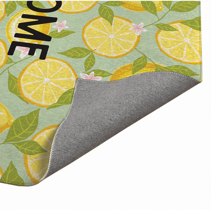 Paillasson Lemons, Menthe, L 60 po x L 84 po