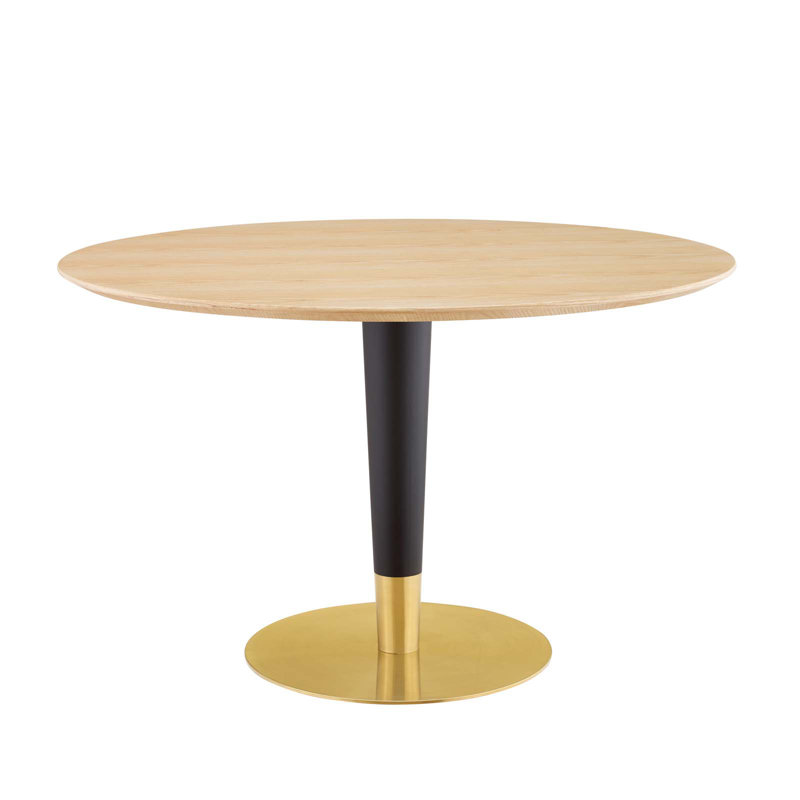 Table de salle à manger Zinque, Naturel, 29.5", l 47 po x L 47 po