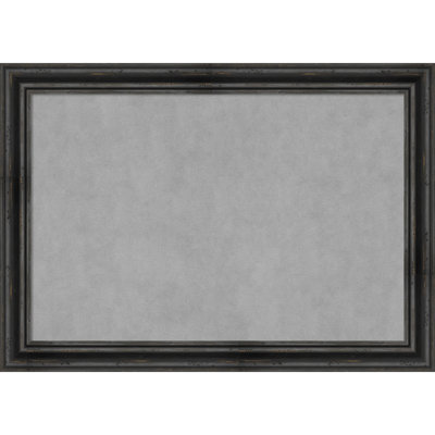 Tableau magnétique encadré noir rustique