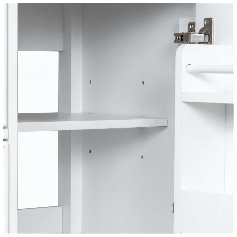 Armoire de meuble-lavabo de salle de bain, Blanc
