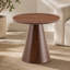 Ensemble de 2 tables basses gigognes, tables d'appoint rondes avec lit-grotte intégré pour chat, table de bout moderne avec plateau en grain de bois de mélamine et base en acier au carbone pour le salon, petit espace