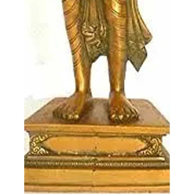 Statue bouddhiste en laiton Padmatani Avalokiteshvara, grande statue sacrée tibétaine de 16 po pour salle de méditation et autel spirituel