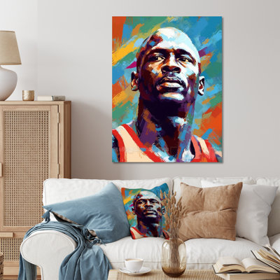 Mj the Best - Basketball, art mural en métal