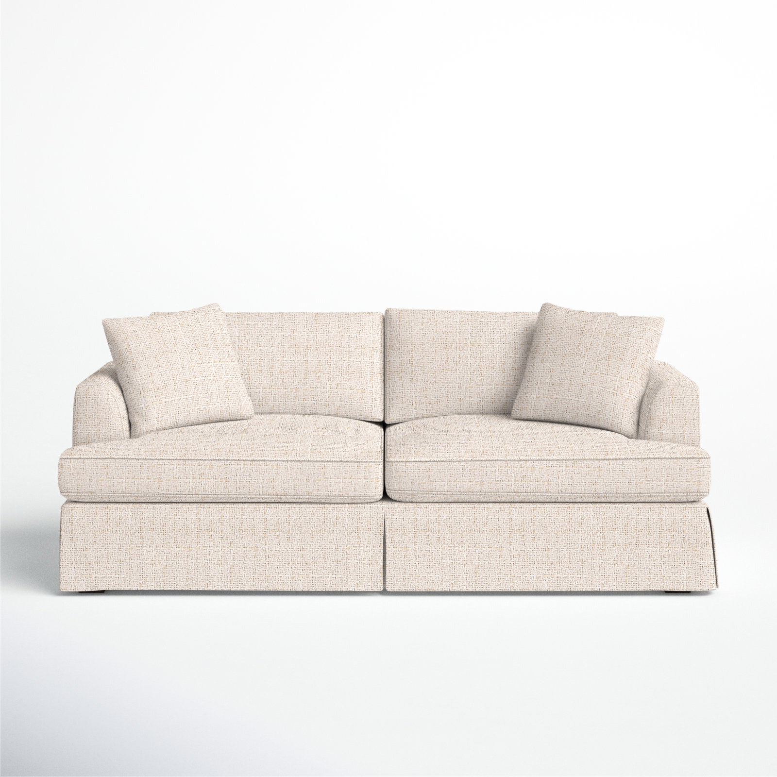 Lucia 92.5'' Upholstered Sofa, Macc Vanilla