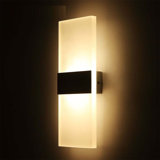 Chistina Modern LED Integrated LED Flush Mount Wall Sconce, Rectangle Vanity Light